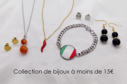 Collection de bijoux à moins de 15€