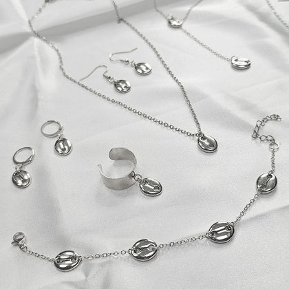 Collection bijoux grains de café en acier inoxydable
