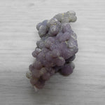 Agate raisin violette et verte pierre brute 14g