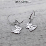 Boucles d'oreilles créoles papillons