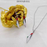 Boucles d'oreilles et boucles d'oreilles Palestine argentés