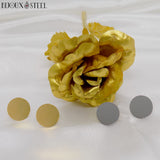 Boucles d'oreilles rondes 14mm en acier inoxydable