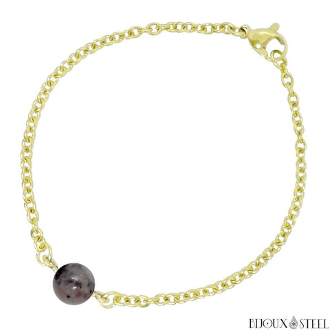 RARE Bracelet avec perles yooperlite du Michigan - États-Unis - Mercerie Marina Studio RARE Bracelet avec perles yooperlite du Michigan - États-Unis - Mercerie Marina Studio