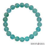 Bracelet en perles de fluorite bleue 8mm