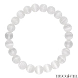 Bracelet en perles de sélénite 8mm