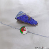 Bracelet femme argenté Algérie en acier inoxydable