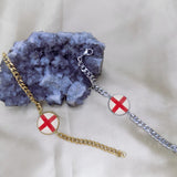 Bracelets Angleterre hommes en résine et acier inoxydable