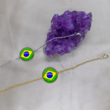 Bracelets Brésil femmes en acier inoxydable et résine