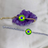 Bracelets Brésil homme en acier inoxydable
