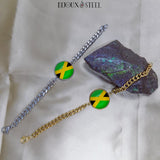 Bracelets Jamaïque hommes chaîne cubaine en acier inoxydable