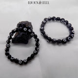 Bracelets mixtes en perles mauvais oeil noir et blanc
