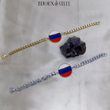 Bracelets Russie homme chaîne cubaine en acier inoxydable