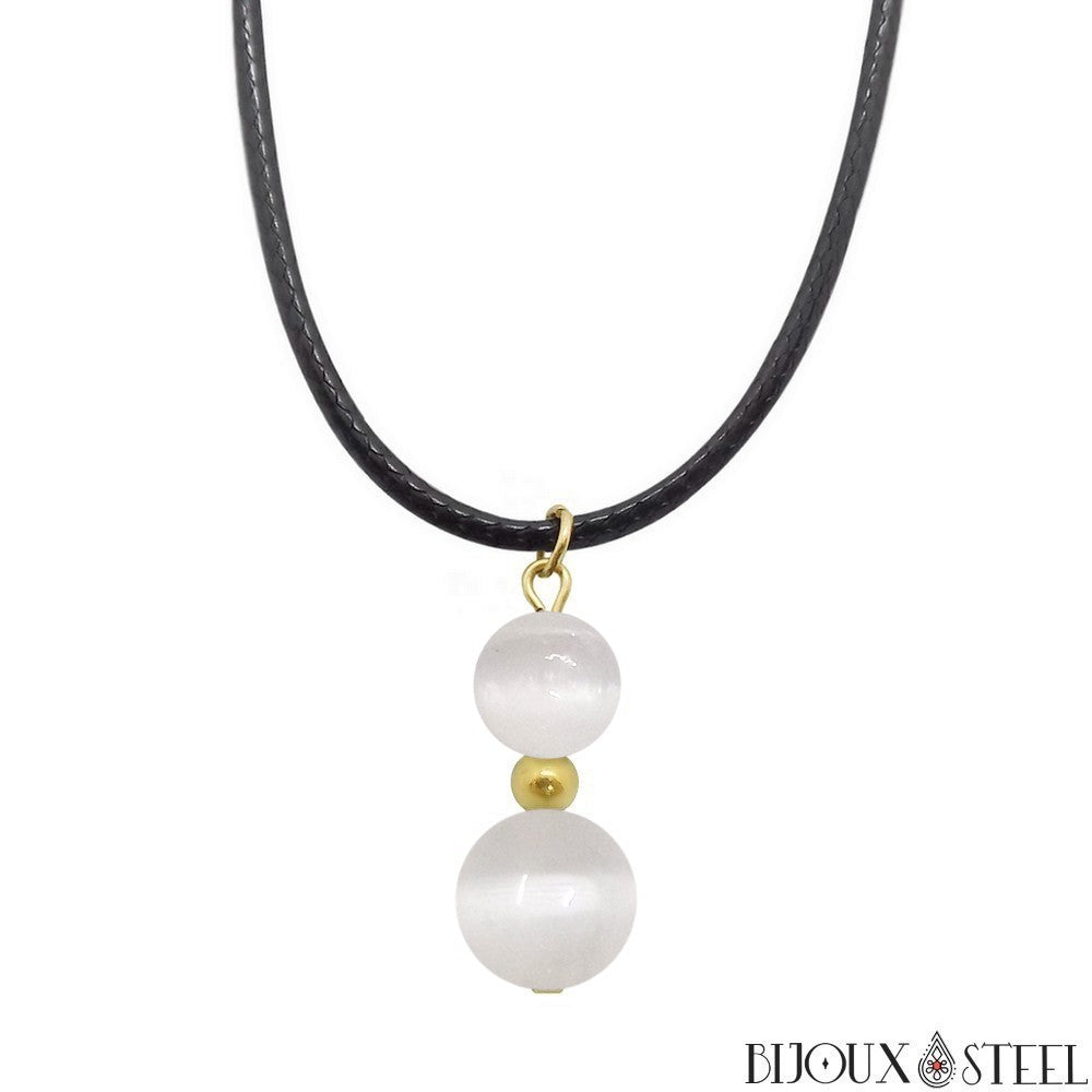 Parure Bracelet/Collier Ref AAC048 – As 2 Cuir Parure Bracelet/Collier Ref AAC048 – As 2 Cuir