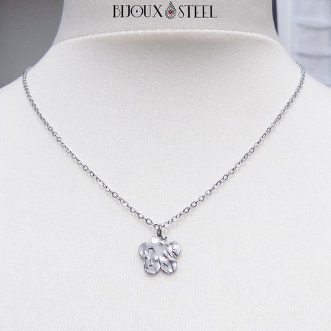 Collier marguerite en acier inoxydable | Cadeau pour elle Collier marguerite en acier inoxydable | Cadeau pour elle