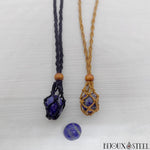 Colliers porte pierres hommes et femmes en lapis-lazuli