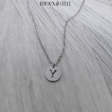 Pendentif médaille personnalisable argentée en acier