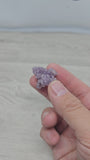 Calcédoine botryoïde agate violette brillante 8g