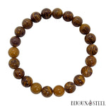 Bracelet en perles de jaspe éléphant 8mm en pierre naturelle
