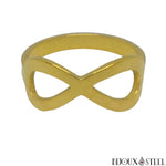 Bague Bohème Réglable En Acier Inoxydable Doré - Femme, Vintage, étanche, Sans Pierre - Made By Nami - 12