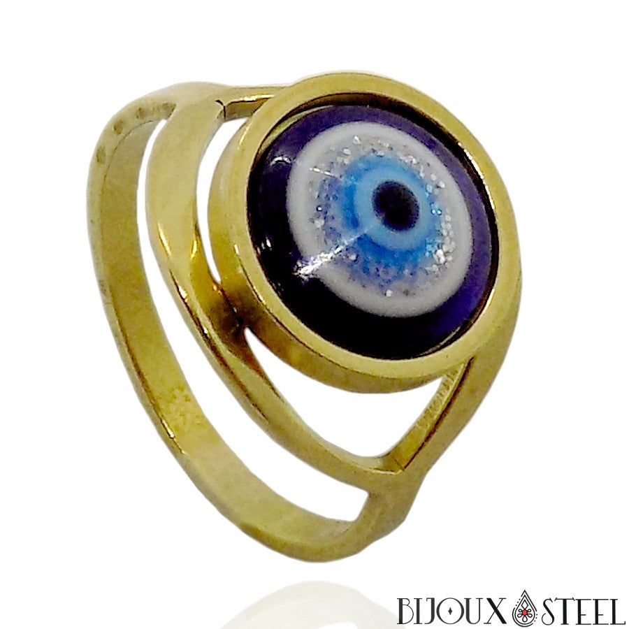 Boucles d'oreilles mauvais oeil acier inoxydable | Bijoux Steel Boucles d'oreilles mauvais oeil acier inoxydable | Bijoux Steel