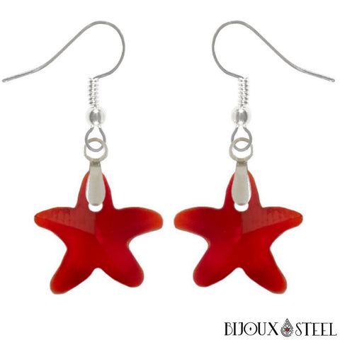 Boucles D'oreilles étoile De Mer En Métal - Style Bohème Minimal - Or - Bijoux Fins Pour Femmes - Cadeau Délicat - 4
