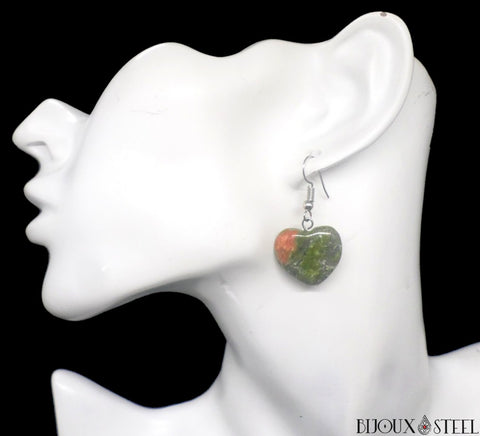 Bracelet Femme Pierres Naturelles Unakite Perles 8mm | L'Horloger De Vern Bracelet Femme Pierres Naturelles Unakite Perles 8mm | L'Horloger De Vern