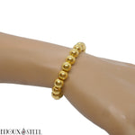 Bracelet de perles dorées 8mm