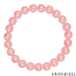 Bracelet de perles roses nacrées 8mm