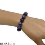 Bracelet élastique en perles de sodalite 10mm en pierre naturelle
