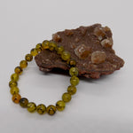 Bracelet en perles d'agate veine de dragon jaune et noire en pierre naturelle