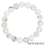 Bracelet en perles d'howlite 10mm