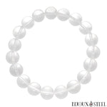 Bracelet en perles de cristal de roche 10mm en pierre naturelle