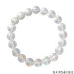 Bracelet en perles de quartz angel aura 10mm en pierre naturelle