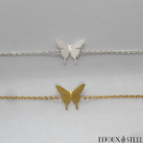 Bracelets papillons 3d doré ou argenté pour femmes