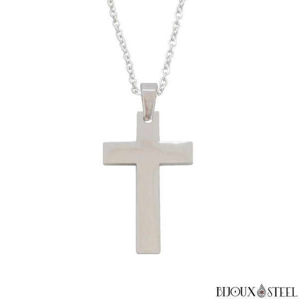 Pendentif Croix Ancien Vers 1910 - Métal Doré Et Verre Coloré, Bijou Vintage Petit Format