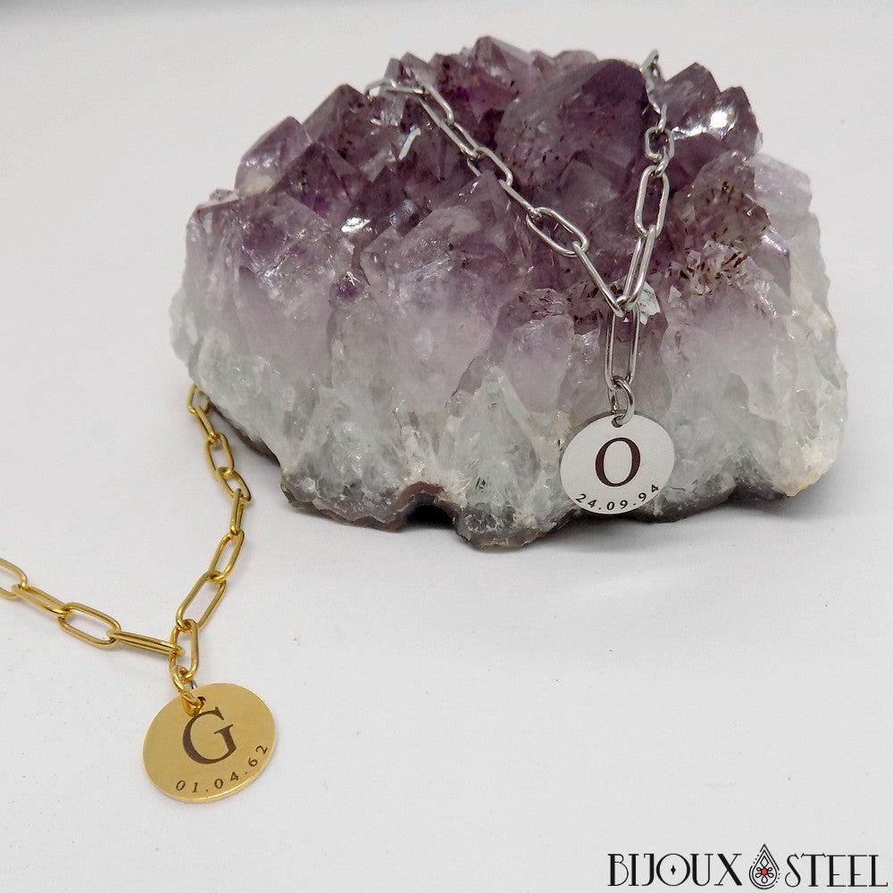 Collier Trombone En Acier Inoxydable - Simple, Élégant Et Moderne - Neuf Avec Étiquettes